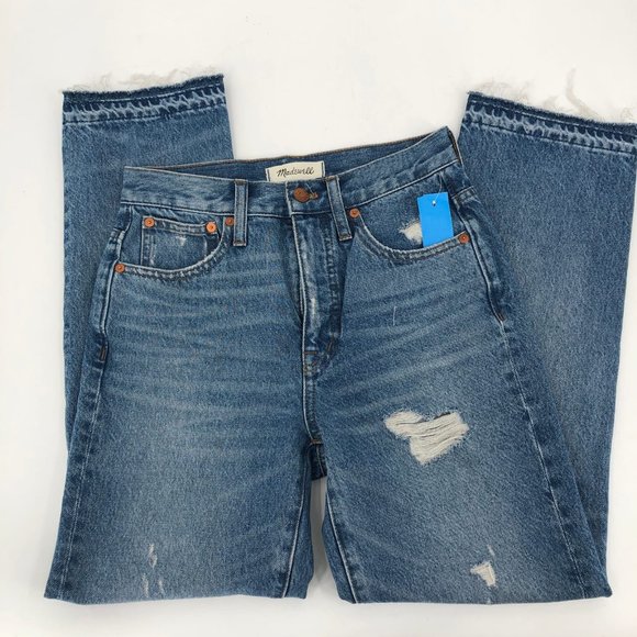 Madewell Blue Classic Straight Leg Jeans | Good Condition - Picture 5 of 7